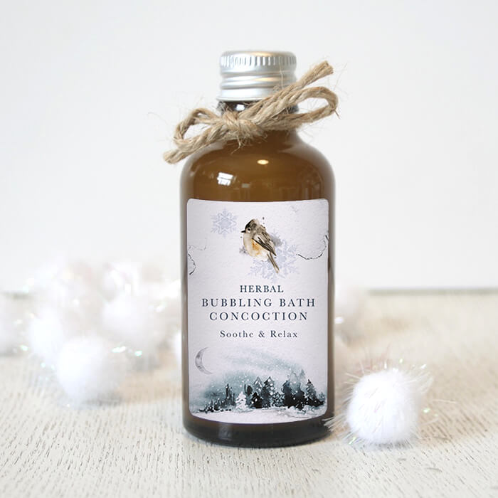 Winter Woodland Bubble Bath Herbal Fragrance Pretty Little Treats Co
